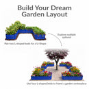 Sunnydaze Galvanized Steel Raised Garden Bed