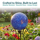 Sunnydaze 10-Inch Glass Gazing Globe for Garden or Backyard