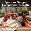Sunnydaze Rope Hammock with 12' Steel Stand, Pad, and Pillow