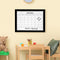 Sunnydaze 30" x 24" Dry Erase Whiteboard Calendar with Marker and Eraser