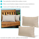 Sunnydaze Indoor/Outdoor Decorative Throw Pillow Covers