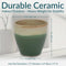 Sunnydaze Resort Glazed Ceramic Planter with Drainage Holes - Set of 2