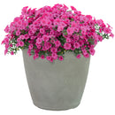 Sunnydaze Anjelica Polyresin Large Round Outdoor Planter