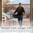 Sunnydaze Outdoor Fire Pit Bowl Replacement for DIY or Existing Stand