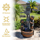 Sunnydaze Water Fountain Statue with Children Playing at Faucet - 40"