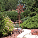 Sunnydaze Rustic Windmill Metal Outdoor Garden Statue - 51" H