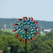 Sunnydaze Rainbow Breezes Metal Garden Wind Spinner - 84" H