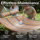 Sunnydaze 2-Person Quilted Fabric Double Hammock with Pillow