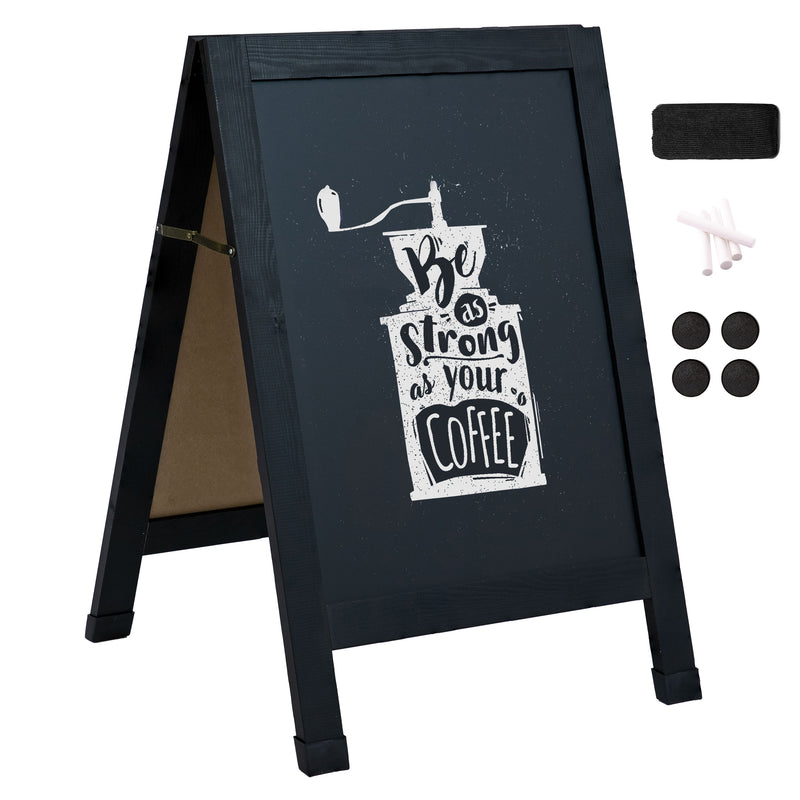 Sunnydaze 30" x 20" A-Frame Chalkboard Sign