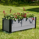 Sunnydaze Acacia Wood Raised Garden Bed Planter Box - 14.75" H