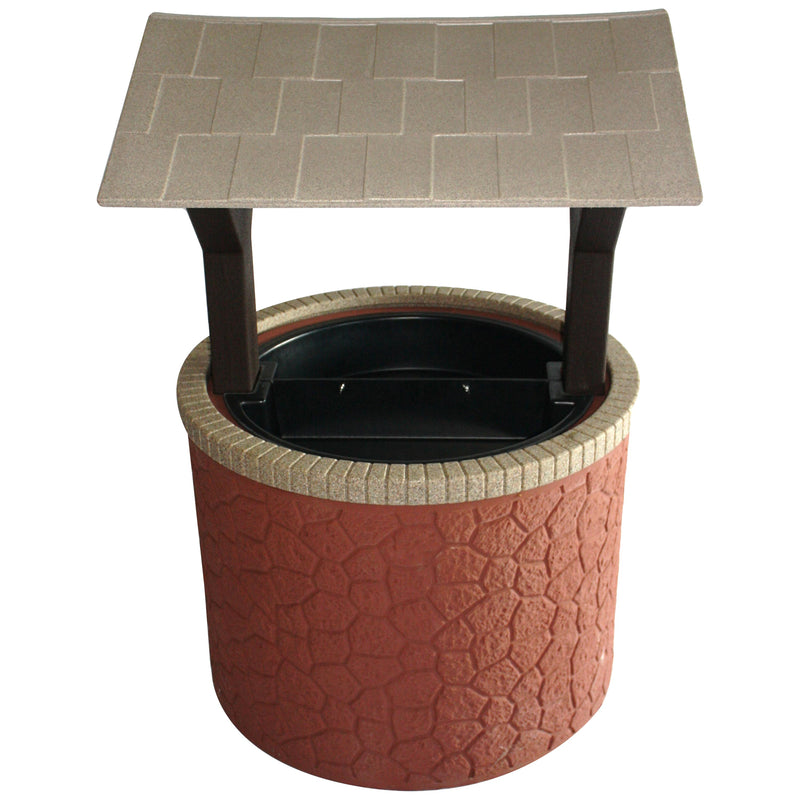TankTop Covers Wishing Well Planter Septic Cover with Base and Roof