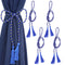 Sunnydaze Indoor/Outdoor Rope Curtain Tiebacks with Tassels