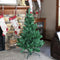 unlit faux christmas tree with metal stand