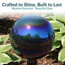 Sunnydaze Mirrored Glass Gazing Globe - 10"