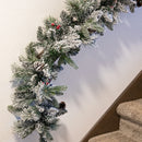 Sunnydaze 9' Pre-Lit Artificial Christmas Garland with Timer