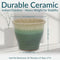 Sunnydaze Studio Glazed Ceramic Planter with Drainage Holes - Set of 2