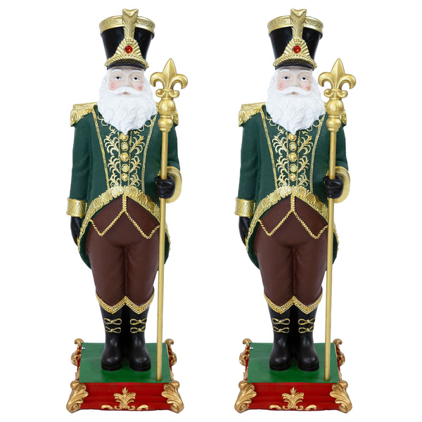 Sunnydaze Guardian of the North Santa Claus Statue - 37" H