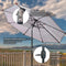 Sunnydaze Striped 9' Patio Umbrella with Push Button Tilt & Crank