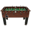 Sunnydaze 55" Faux Wood Foosball Table with Folding Drink Holders