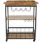 Sunnydaze Industrial Rolling Bar Cart for the Home - 35"