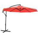 Sunnydaze Offset Outdoor Patio Umbrella with Crank - 9-Foot