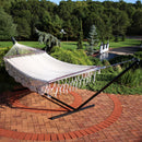 Sunnydaze DeLuxe American Style 2 Person Hammock with Spreader Bars - Natural
