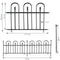 Sunnydaze 2-Piece Strasbourg Steel Garden Fence Panels - 6' Overall