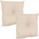 Sunnydaze 19-Inch Tufted Indoor/Outdoor Decorative Throw Pillow Set of 2