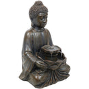 Sunnydaze Peaceful Indoor/Outdoor Buddha Water Fountain - 18-Inch