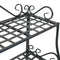 Sunnydaze 3-Tier Metal Iron Plant Stand with Decorative Scroll Design