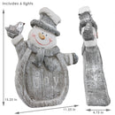 Sunnydaze Joyful Snowman Indoor Pre-Lit LED Christmas Decoration - 15"