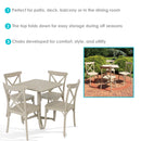 Sunnydaze All-Weather Bellemead 5-Piece Table and Chairs - Coffee