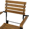 Sunnydaze Essential European Chestnut Wooden Folding Bistro Armchair