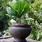 Sunnydaze Elizabeth Polyresin Outdoor Ribbed Urn Planter Pot