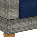 Sunnydaze Clifdon Rattan and Acacia 4-Piece Patio Furniture Set