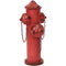 Sunnydaze Dog Fire Hydrant Pee Post Metal Garden Statue - 21-Inch