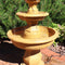 Sunnydaze Tropical 3-Tier Garden Water Fountain - 40" H