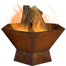 Sunnydaze Rustic Steel Affinity Fire Pit Kit - 23-Inch