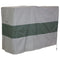 Sunnydaze Outdoor Log Rack Cover - Gray/Green Stripe - Size Options