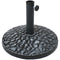 Sunnydaze Resin Patio Umbrella Base with Pebble Texture, 18-Inch Diameter