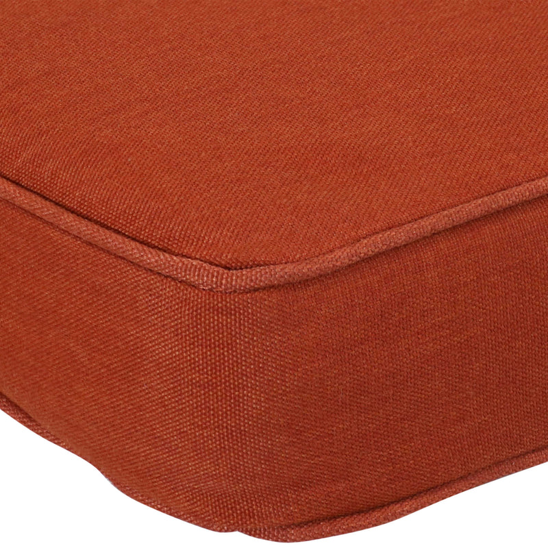 Sunnydaze Indoor/Outdoor Cushion for Bench or Porch Swing - 41 x 18 - Rust