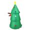 Sunnydaze Santa with Reindeer and Tree Inflatable Christmas Decoration - 5'