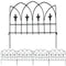 Sunnydaze 5-Piece Bayonne Steel Decorative Garden Fence Panels - 8-Feet Overall