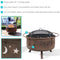 Sunnydaze 30" Cosmic Cooking Fire Pit with Grill Grate & Spark Screen