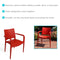 Sunnydaze Landon Indoor/Outdoor Plastic Dining Armchair