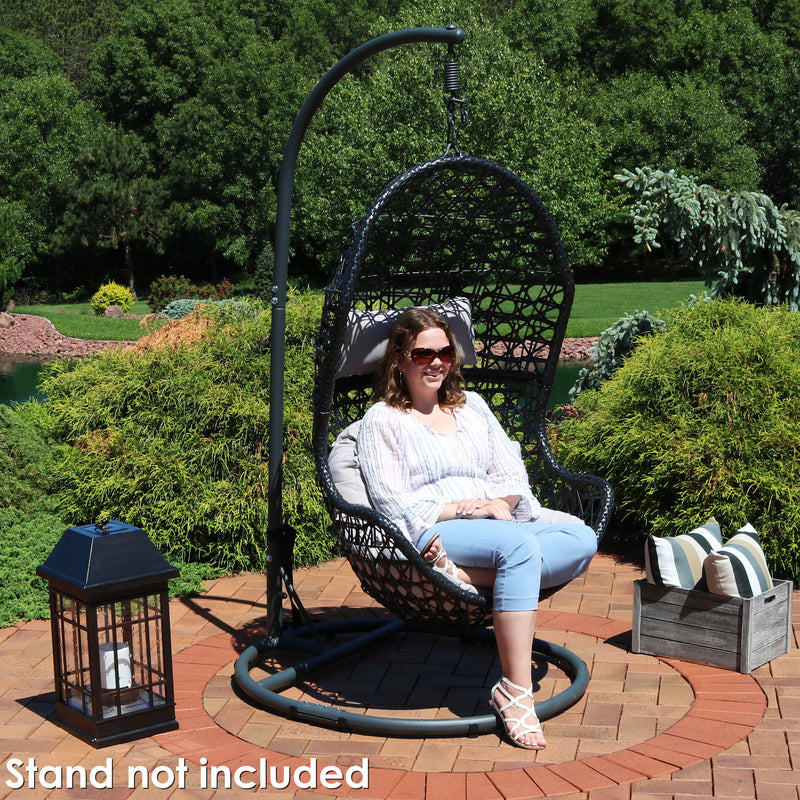 Sunnydaze Cordelia Outdoor Hanging Egg Chair with Cushion
