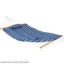 Sunnydaze Cotton Quilted Hammock Pad and Pillow with Modern Pattern