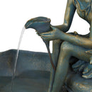 Sunnydaze Fairy Shell Outdoor Water Fountain - 30" H