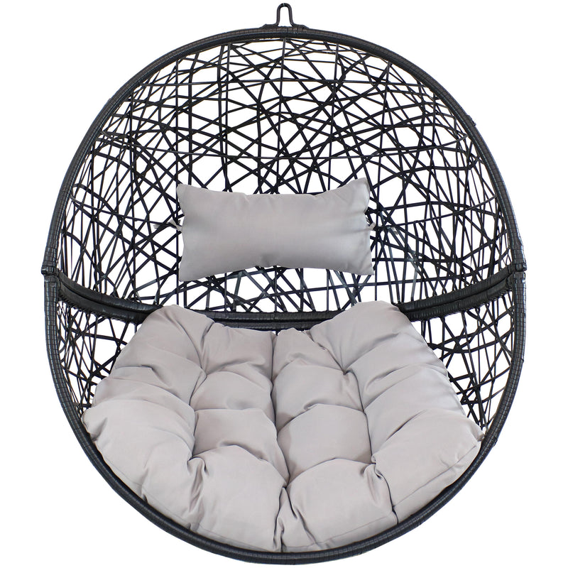 Sunnydaze Jackson Outdoor Hanging Egg Chair Chair with Stand
