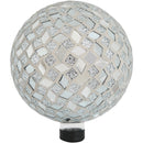 Sunnydaze Mirrored Diamond Mosaic Gazing Globe Ball, 10-Inch